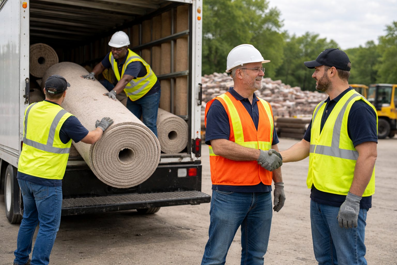 Preparing Carpet & Pad for Pickup